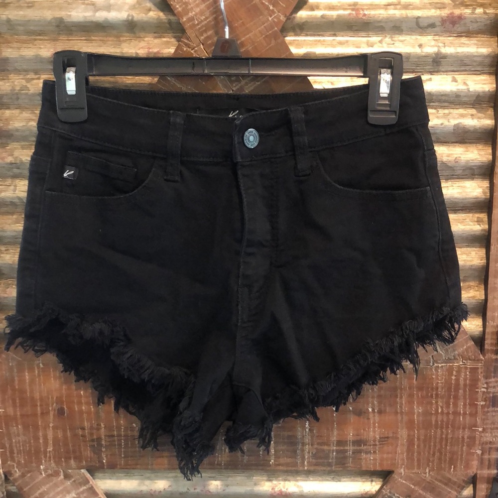 Black stretch shorts